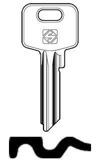 Afbeelding van Silca Cilindersleutel staal MC20