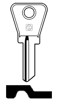 Afbeelding van Silca Cilindersleutel staal MC4
