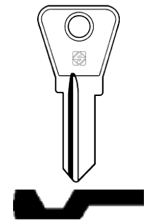 Afbeelding van Silca Cilindersleutel staal MC5R
