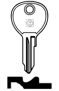 Afbeelding van Silca Cilindersleutel staal VAC33R