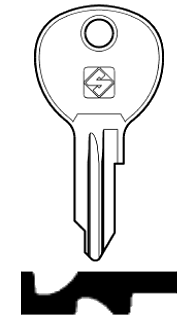 Afbeelding van Silca Cilindersleutel staal VAC107