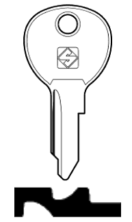 Afbeelding van Silca Cilindersleutel staal VAC107R