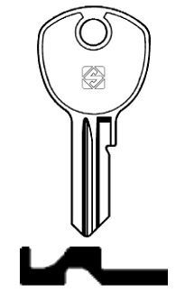 Afbeelding van Silca Cilindersleutel staal VAC65