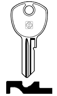 Afbeelding van Silca Cilindersleutel staal VAC66R