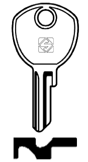 Afbeelding van Silca Cilindersleutel staal VAC42