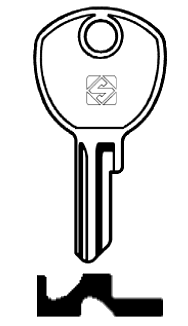 Afbeelding van Silca Cilindersleutel staal VAC42R