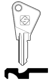 Afbeelding van Silca Cilindersleutel staal VAC61