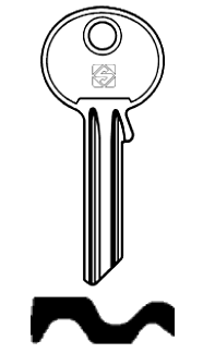 Afbeelding van Silca Cilindersleutel staal VAC30