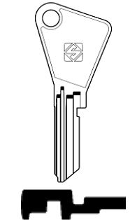 Afbeelding van Silca Cilindersleutel staal VAC108