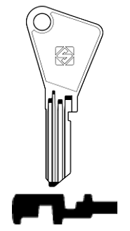 Afbeelding van Silca Cilindersleutel staal VAC109