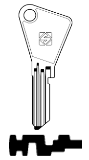 Afbeelding van Silca Cilindersleutel staal VAC110