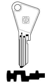 Afbeelding van Silca Cilindersleutel staal VAC112
