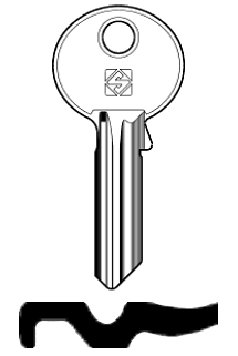 Afbeelding van Silca Cilindersleutel staal VAC151