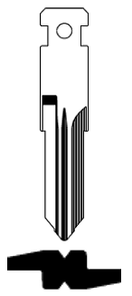 Afbeelding van Silca Autosleutel losse baard brass VAC102-CI