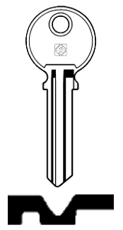 Afbeelding van Silca Cilindersleutel staal GL9