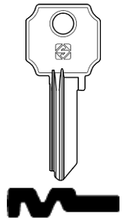 Afbeelding van Silca Cilindersleutel staal LC25