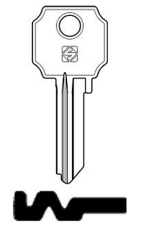 Afbeelding van Silca Cilindersleutel staal LC25R