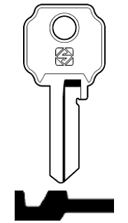 Afbeelding van Silca Cilindersleutel staal LC3R