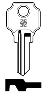 Afbeelding van Silca Cilindersleutel staal LC4