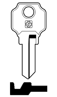 Afbeelding van Silca Cilindersleutel staal LC4R