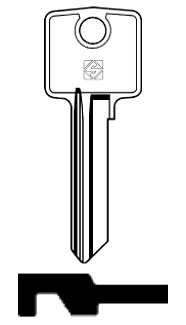 Afbeelding van Silca Cilindersleutel staal LC7