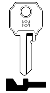 Afbeelding van Silca Cilindersleutel staal LC8R