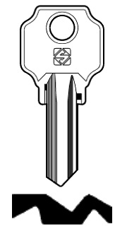 Afbeelding van Silca Cilindersleutel staal LC9