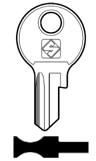 Afbeelding van Silca Cilindersleutel staal PF14