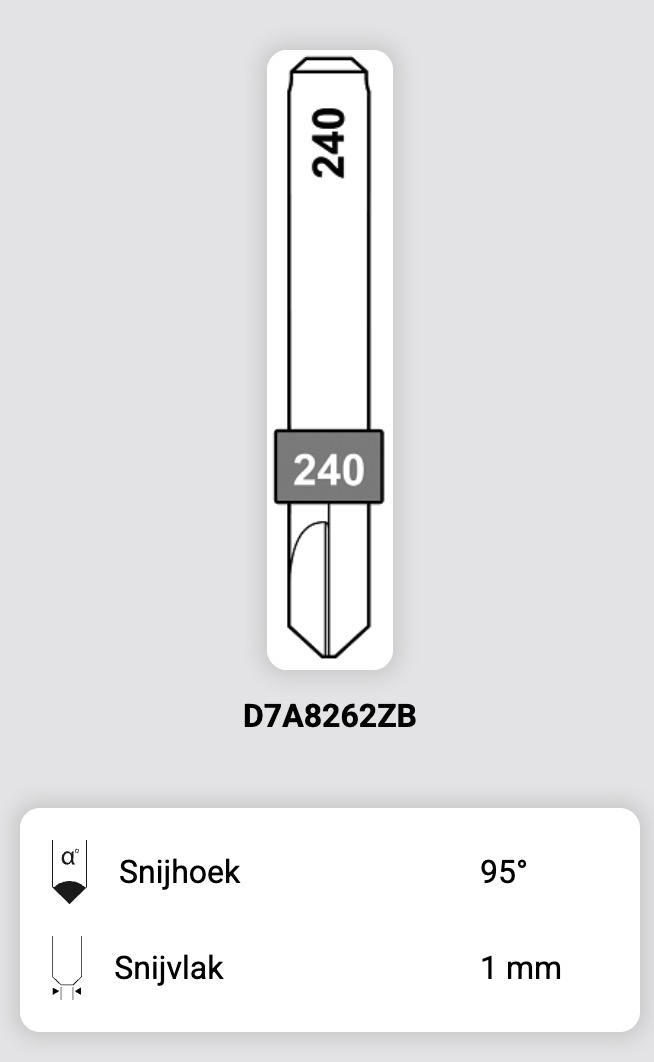 Afbeelding van Silca QCD frees 240 - D7A8262ZB