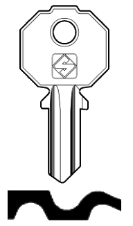 Afbeelding van Silca Cilindersleutel staal PF208