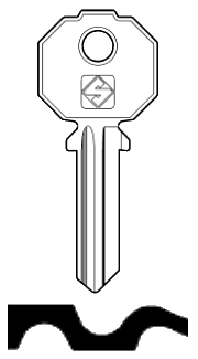 Afbeelding van Silca Cilindersleutel staal PF210