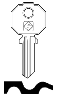 Afbeelding van Silca Cilindersleutel staal PF212