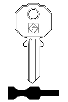 Afbeelding van Silca Cilindersleutel staal PF2S
