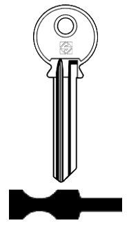 Afbeelding van Silca Cilindersleutel brass PF7