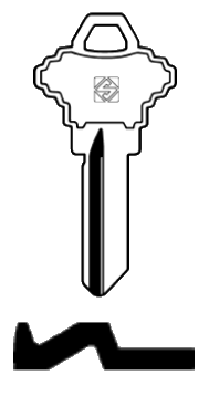 Afbeelding van Silca Cilindersleutel staal SH3