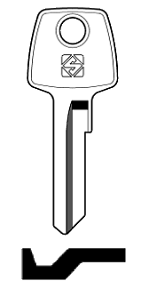 Afbeelding van Silca Cilindersleutel brass PZ9