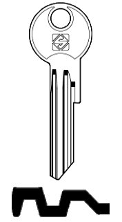 Afbeelding van Silca Cilindersleutel brass FB13X