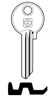 Afbeelding van Silca Cilindersleutel staal FB5R