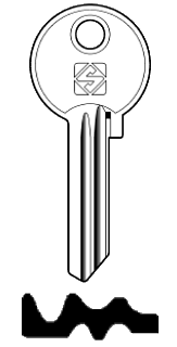 Afbeelding van Silca Cilindersleutel staal FB6R