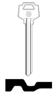Afbeelding van Silca Cilindersleutel staal FAC10
