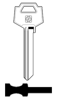 Afbeelding van Silca Cilindersleutel staal FAC13