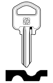 Afbeelding van Silca Cilindersleutel brass SOP1