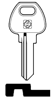 Afbeelding van Silca Cilindersleutel brass SOP16R