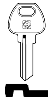 Afbeelding van Silca Cilindersleutel brass SOP18R