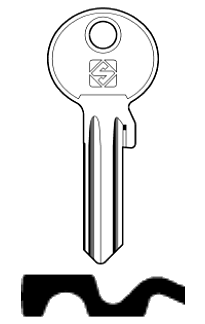 Afbeelding van Silca Cilindersleutel staal TN16X