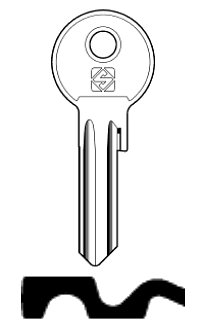 Afbeelding van Silca Cilindersleutel staal TN16XA