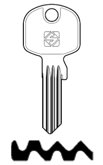 Afbeelding van Silca Cilindersleutel staal TN19R