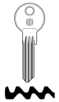Afbeelding van Silca Cilindersleutel staal TN20R