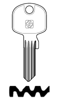 Afbeelding van Silca Cilindersleutel staal TN23