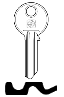 Afbeelding van Silca Cilindersleutel staal TN2R